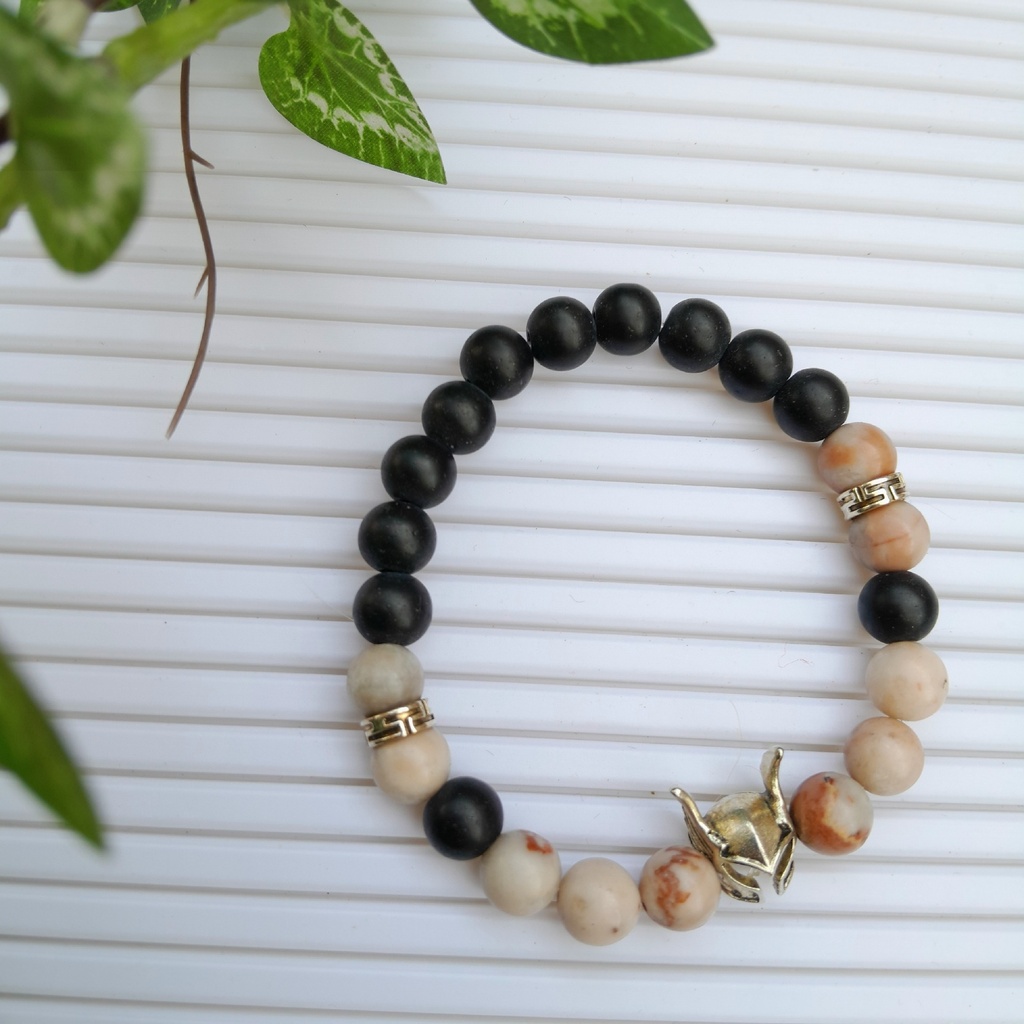 Stretch Bracelet with Natural Stone Beads