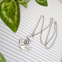 304 Stainless Steel Compass Necklace