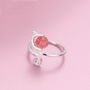 925 Sterling Silver Cat Open Ring