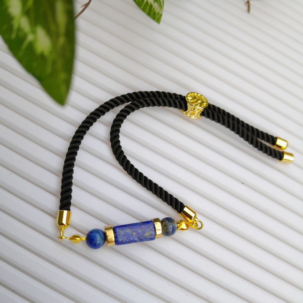 Slider bracelet made with Natural Stones 