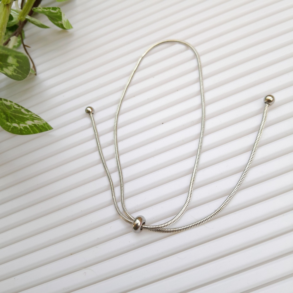 Stainless Steel Slider ankle bracelet