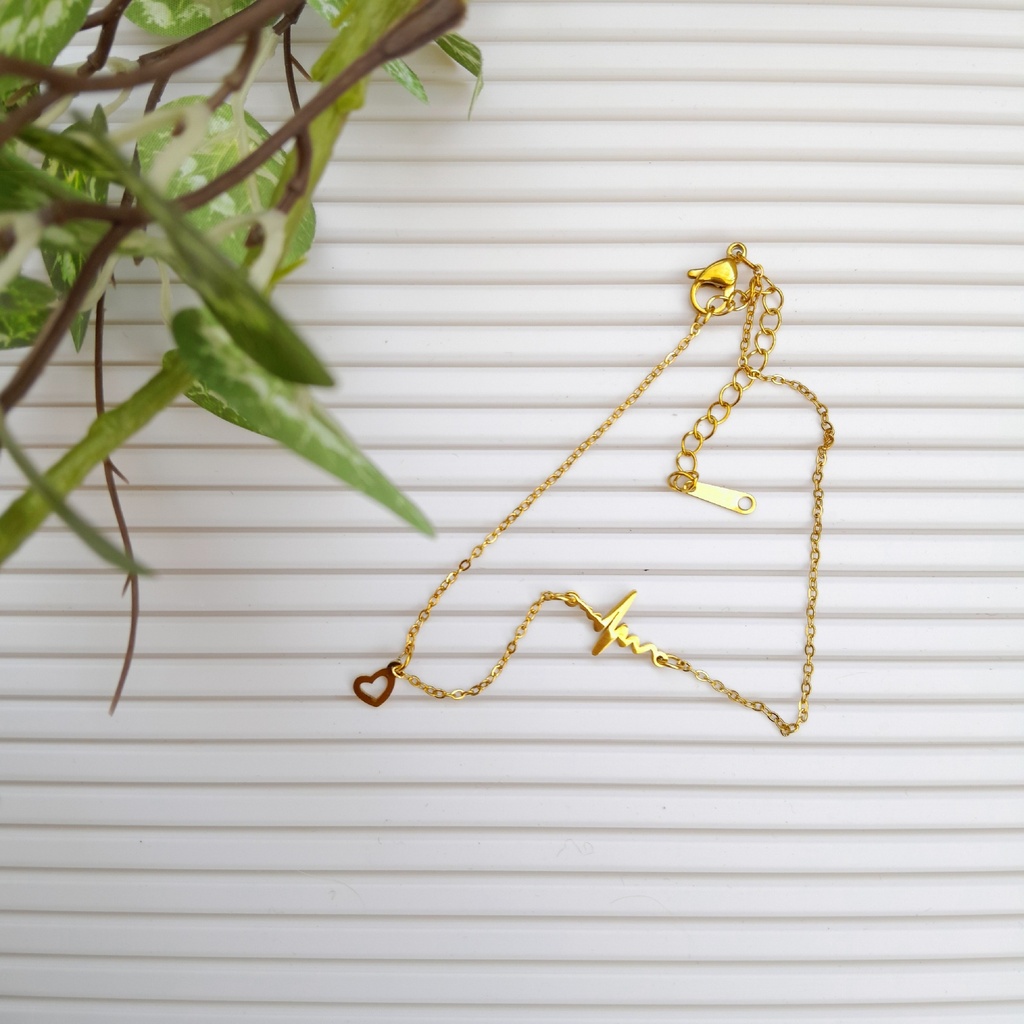 Gold Stainless Steel ankle bracelet