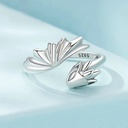 925 Sterling Silver Flying Dragon Open Ring