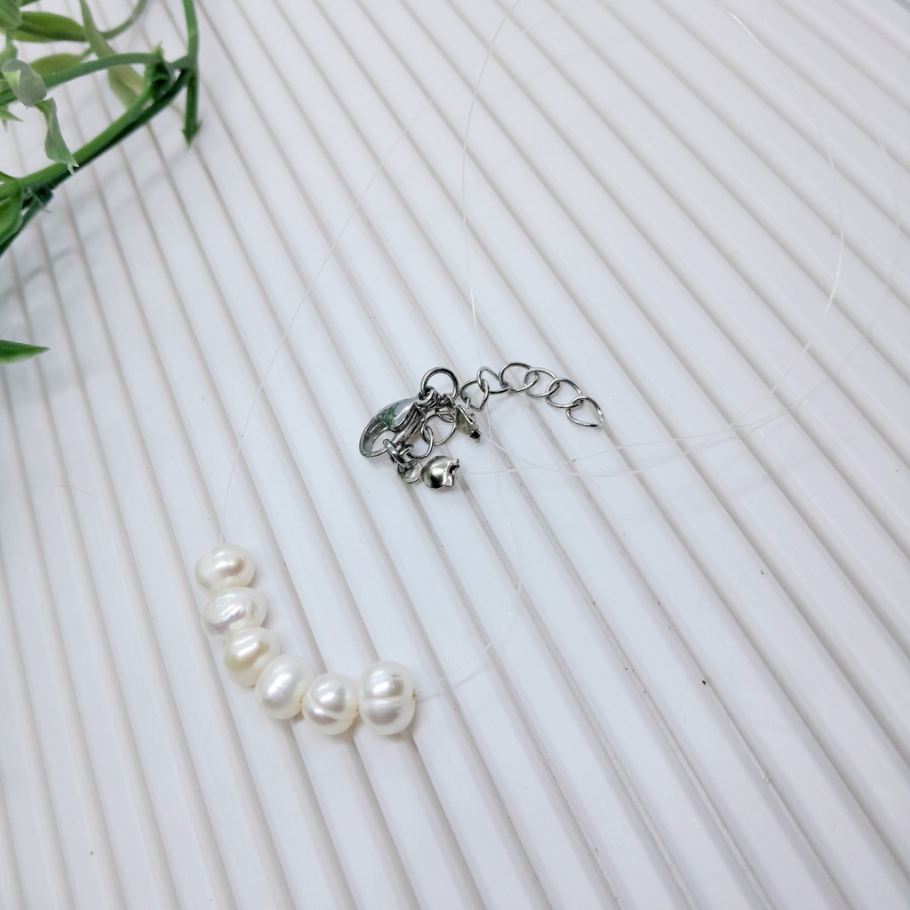 Natural fresh water pearl necklace