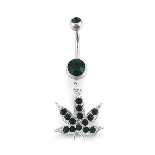 [bel04] Cannabis Belly Ring