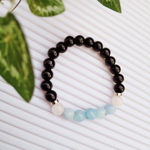 [gsb27] Stretch Bracelet with Natural Stone Beads