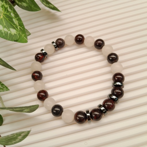 [gsb24] Stretch Bracelet with Natural Stone Beads
