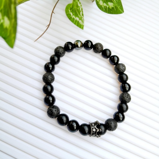 [gsb56] Stretch Bracelet with Natural Stone Beads