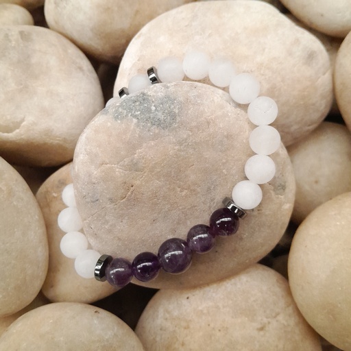 [gsb23] Stretch Bracelet with Natural Stone Beads