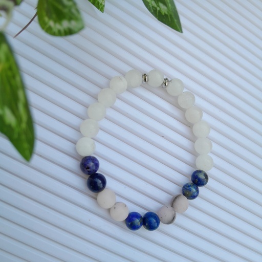 [gsb39] Stretch Bracelet with Natural Stone Beads