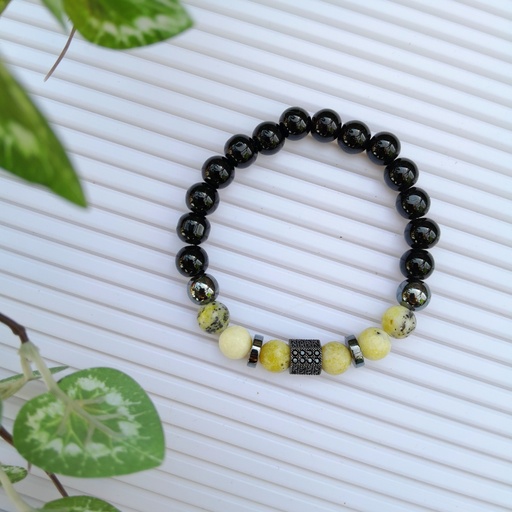 [gsb19] Stretch Bracelet with Natural Stone Beads