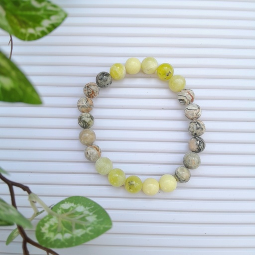 [gsb46] Stretch Bracelet with Natural Stone Beads