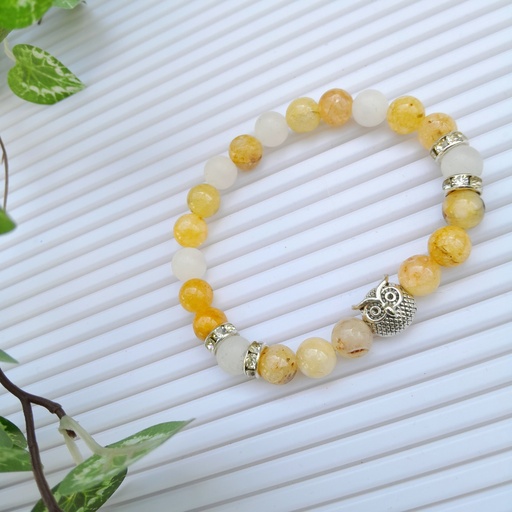 [gsb61] Stretch Bracelet with Natural Stone Beads