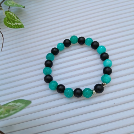 [gsb28] Stretch Bracelet with Natural Stone Beads