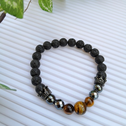 [gsb20] Stretch Bracelet with Natural Stone Beads