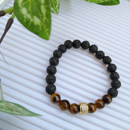 [gsb59] Stretch Bracelet with Natural Stone Beads