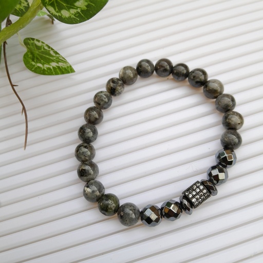 [gsb41] Stretch Bracelet with Natural Stone Beads