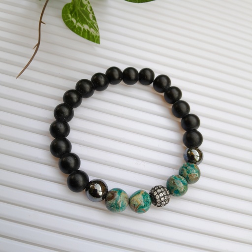 [gsb33] Stretch Bracelet with Natural Stone Beads