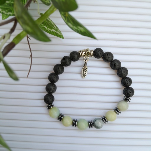 Stretch Bracelet with Natural Stone Beads