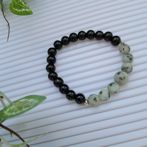 [gsb32] Stretch Bracelet with Natural Stone Beads