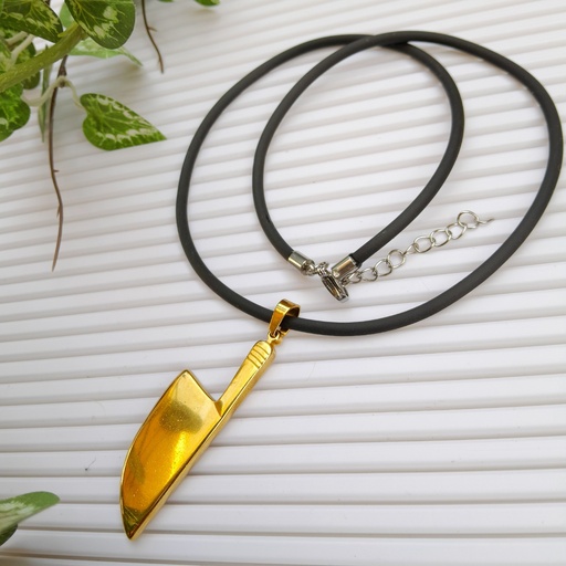 [STAS-UN0022-27] Gold Stainless Steel Clever Necklaces