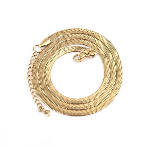 [neck42] Gold 50cm Stainless Steel Blade Chain Necklace