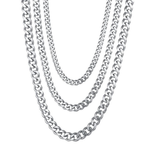 [ASUC74190] Stainless Steel Necklace - Single 3mm