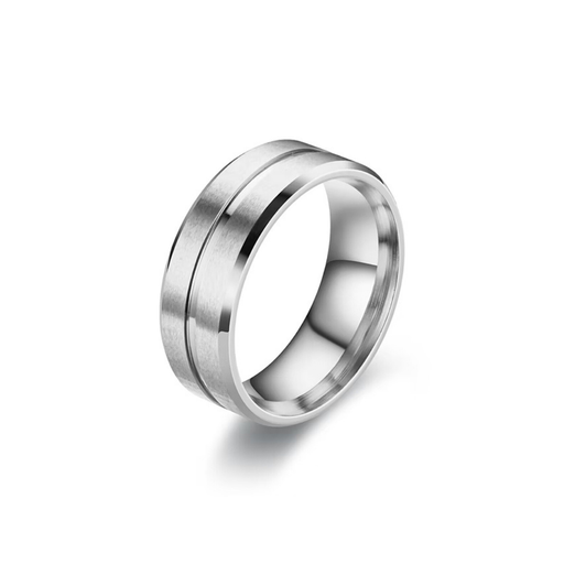 Stainless Steel Ring Wide Band Matt Finnish - Size #10