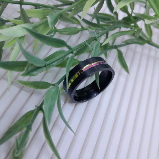 Black Stainless Steel Ring - size #12