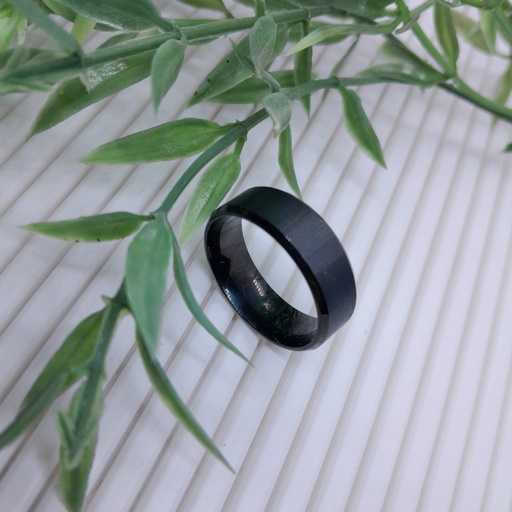 Matt Black Stainless Steel Ring - size #12