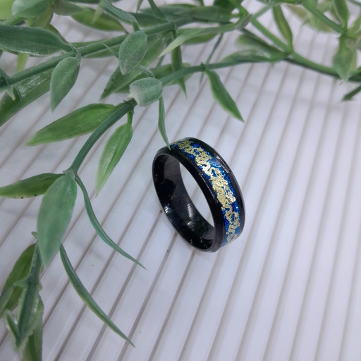 Black Stainless Steel Ring - size #12