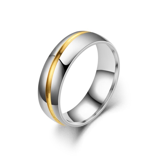 [ring22] Titanium Steel Geometric Ring - Size #9