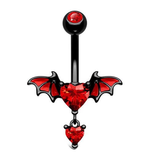 [bel25] Belly Button Ring 1.6x10mm Stainless Steel with Zirconium stones