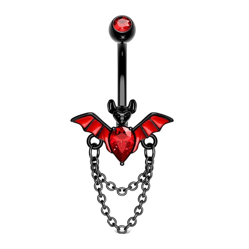 [bel26] Belly Button Ring 1.6x10mm Stainless Steel with Zirconium stones