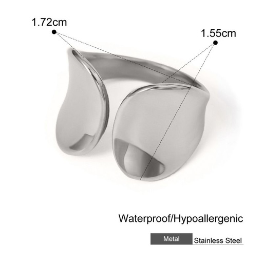 [ASUG17469] Stainless Steel Polished Open Ring